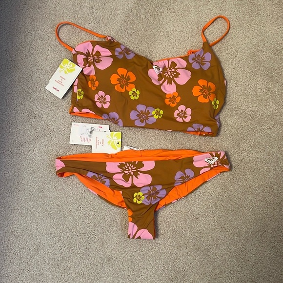 Roxy Reversible Bikini Bottoms - Picture 1 of 2